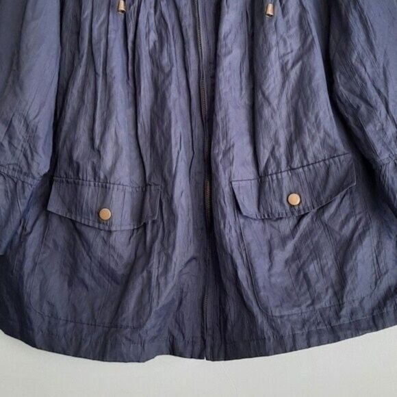COLDWATER CREEK Light Jacket Full-zip Navy PLUS Sz 18 - Picture 4 of 9
